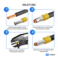 Aderendhülsen SET 0,5mm² -16mm² isoliert 3
