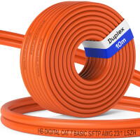 10m CAT 7 Basic Netzwerkkabel Duplex AWG23 S/FTP LSZH LAN Ka