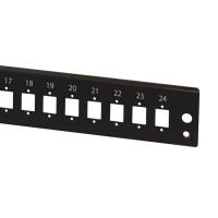 24-Port LC-Duplex Front Panel for 19" Fiber Enclosures 