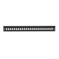 24-Port LC-Duplex Front Panel for 19" Fiber Enclosures 