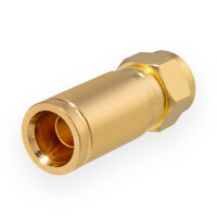 Kompression F-Stecker für Koaxkabel Ø 6,8 - 7,2 mm vergoldet
