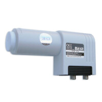 LNB Twin HQRF-202 for 2 participants with weather protection and quartz Crystal Control