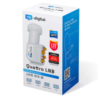 LNB Quattro hb-digital UHD 414 W für Multischalter weiß