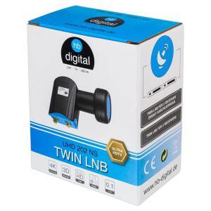 LNB Twin hb-digital UHD 202 NS schwarz blau