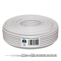 SET Satellite dish hb-digital 40cm steel light grey + LNB + cable + F-connector + rubber grommets