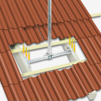 Fuba DSP 090 Dachsparrenhalter Teleskop 520-850mm für S