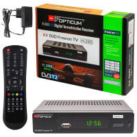 Rückläufer Opticum HD AX500 HEVC H.265 "Freenet TV" DVB-T/T2 Receiver