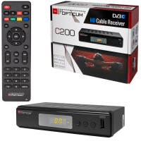 Refurbished RED Opticum C200 Kabel TV Receiver DVB-C FULL HD