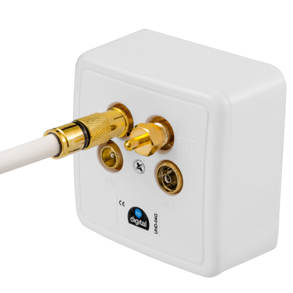 10x Abschlusswiderstand 75 Ohm (4 Mm) Für Antennendosen – Bis 2400 MHz, Aus Zink & Nickel