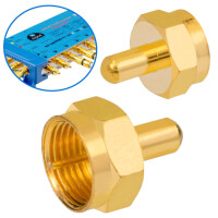SET 10 x F-terminating resistor gold