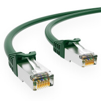 0,5m patch cord CAT.7 RJ45 S/FTP PiMF LSZH AWG 26 halogen free green