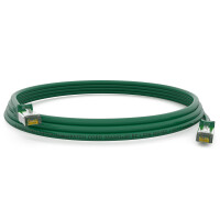 3m Patch cord CAT.7 raw cable RJ45 S/FTP PiMF LSZH AWG 26 halogen free green