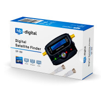 Satfinder Digital hb-digital SF-99 with LCD display built-in compass and sound black