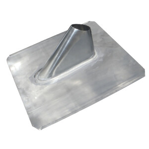 Lead tiles for satellite dish roof rafter brackets made...