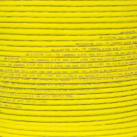 250m network cable CAT 7a installation cable max. 1200 MHz S/FTP AWG23 LSZH yellow