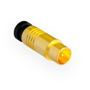 Compression IEC plug for coaxial cable Ø 6.8 - 7.2 mm gold-plated