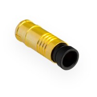 Kompression IEC-Stecker f&uuml;r Koaxkabel &Oslash; 6,8 - 7,2 mm vergoldet