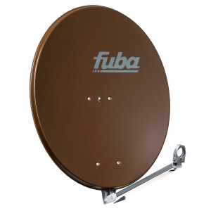 Sat Anlage SET Satellitenschüssel Fuba 80cm Aluminium braun + LNB Single hb-digital UHD 101 S 