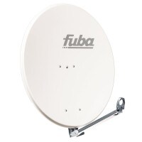 Sat Anlage SET Satellitenschüssel Fuba 80cm Aluminium weiß + LNB Single hb-digital UHD 101 W