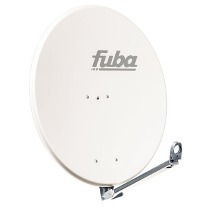 Satellite system SET Satellite dish Fuba DAL 800 80cm aluminium white + LNB Twin hb-digital UHD 202 W