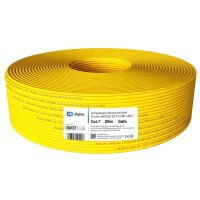 25m Ethernet Kabel CAT 7 Duplex max. 1000 MHz S/FTP LSZH AWG23 (2x8 Adern) gelb