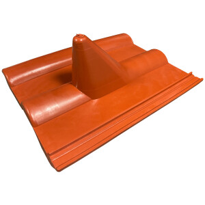 Dachabdeckung aus Kunststoff (Rot)