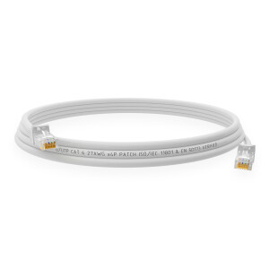 0,5 m RJ45 Patch cable CAT 6 U/UTP PVC White