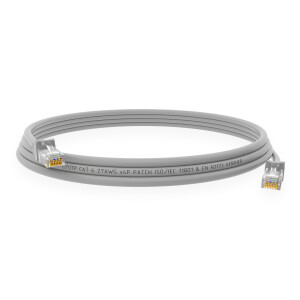1 m RJ45 Patch cable CAT 6 U/UTP PVC Gray