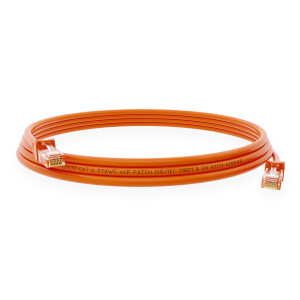 1 m RJ45 Patch cable CAT 6 U/UTP PVC Orange