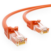 1 m RJ45 Patch cable CAT 6 U/UTP PVC Orange