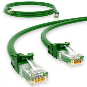 1 m RJ45 Patch cable CAT 6 U/UTP PVC Green