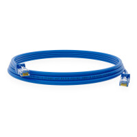 1 m RJ45 Patch cable CAT 6 U/UTP PVC Blue