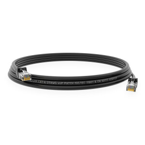 1 m RJ45 Patch cable CAT 6 U/UTP PVC Black