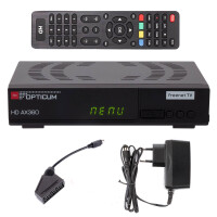 Refurbished Opticum HD AX360 HEVC H.265 "Freenet TV" DVB-T/T2 Receiver