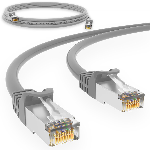 Pacchetto 10 Cavi Patch CAT6 S/FTP 0,25m Goobay – Rete LAN Gigabit, Schermati E Slim