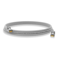 0,5 m RJ45 Patch Cable CAT 6 250 MHz S/FTP LAN Cable PVC Gray