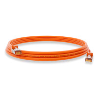 0,25m Patch cord RJ45 CAT 6 250MHz S/FTP AWG 27 PVC orange