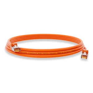 1 m RJ45 Patch Cable CAT 6 250 MHz S/FTP LAN Cable PVC Orange