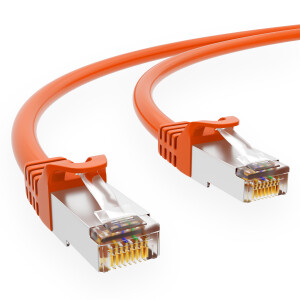 2 m RJ45 Patch Cable CAT 6 250 MHz S/FTP LAN Cable PVC Orange