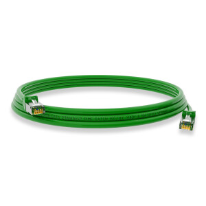0,25m Patch cord RJ45 CAT 6 250MHz S/FTP AWG 27 PVC green