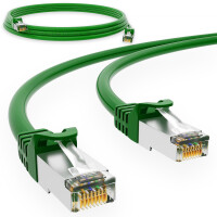 1 m RJ45 Patch Cable CAT 6 250 MHz S/FTP LAN Cable PVC Green