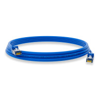 0,25m Patch cord RJ45 CAT 6 250MHz S/FTP AWG 27 PVC blue