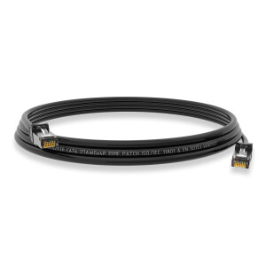 0,25 m RJ45 Patch Cable CAT 6 250 MHz S/FTP LAN Cable PVC Black