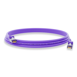 0,25m Patch cord RJ45 CAT 6 250MHz S/FTP AWG 27 PVC purple