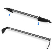 Patch panel 19 inch / patch panel 24-port for Keystone modules black