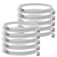 SET 10 x 0,5m RJ45 Patchkabel CAT 6 250 MHz S/FTP LAN...