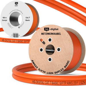 5m - 100m CAT 7 Netzwerkkabel Basic Simplex/ Duplex AWG23 S/