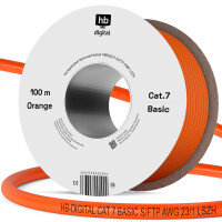 100m CAT 7 Basic Netzwerkkabel AWG23 S/FTP LSZH LAN Kabel Cl