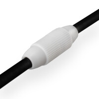 Coaxial cable connector screwable