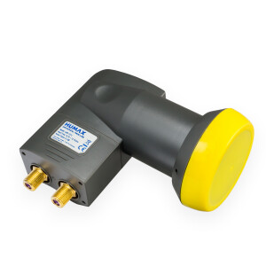 LNB Twin 122 for 2 participants with gold-plated connections and integrated switch